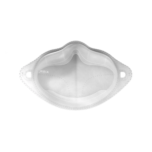 An AirPop white face mask filter refills 4 pcs on a black background.