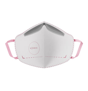 An AirPop Kids mask, both breathable and comfortable, on a white background.