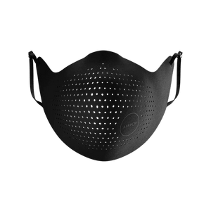 An AirPop Original Mask on a black background.