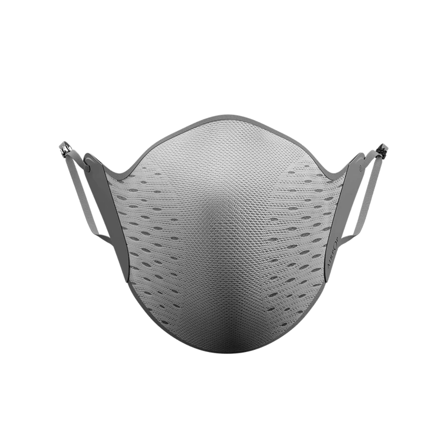 An AirPop Active Mask on a black background.